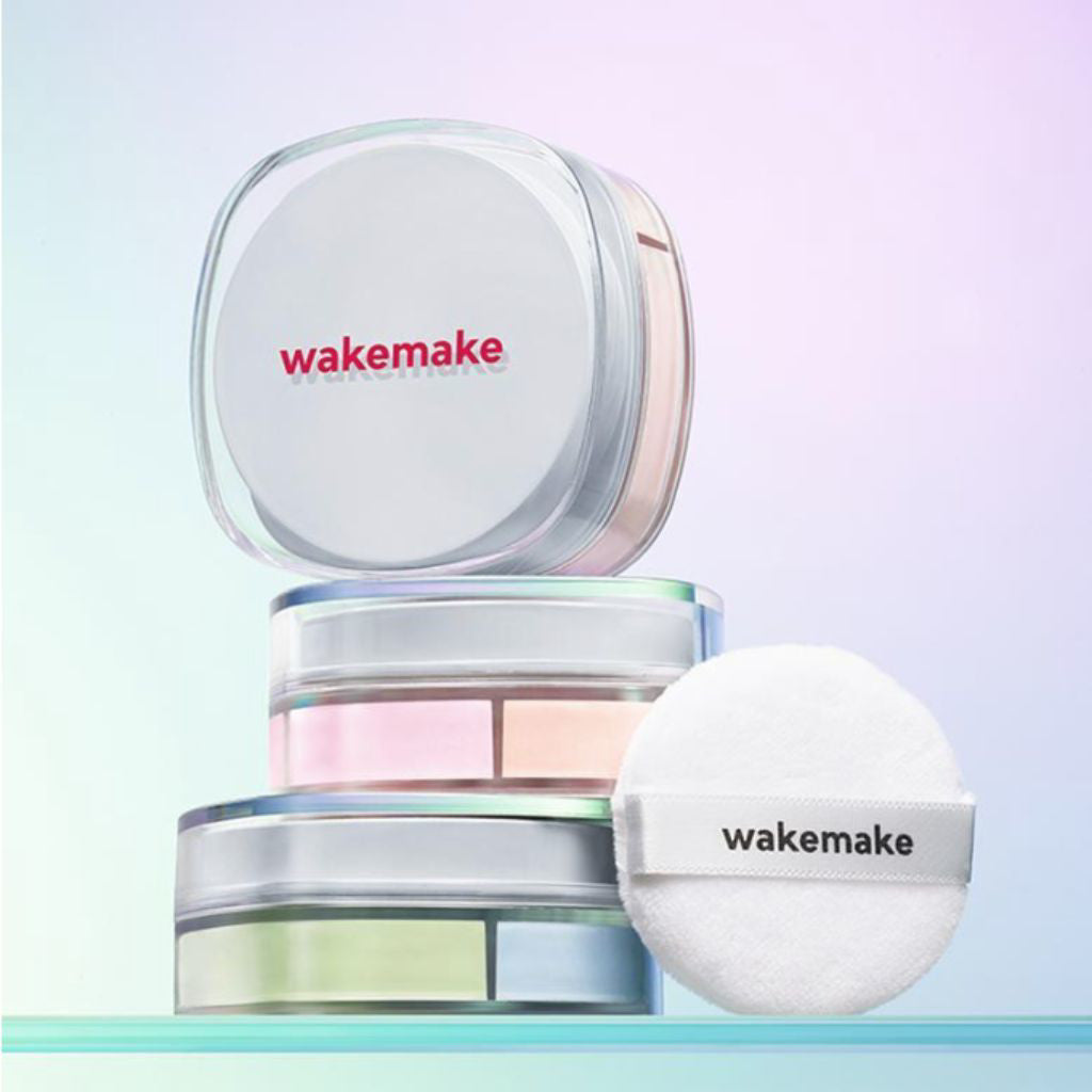 WAKEMAKE 三色控油定妝蜜粉